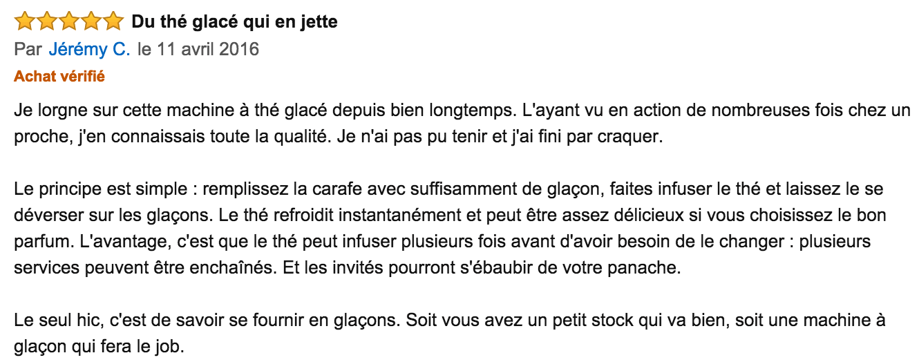 commentaire Blomus Tea-Jay