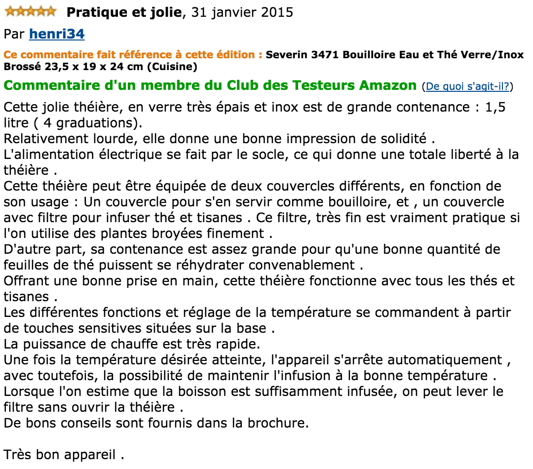 commentaire Severin 3471