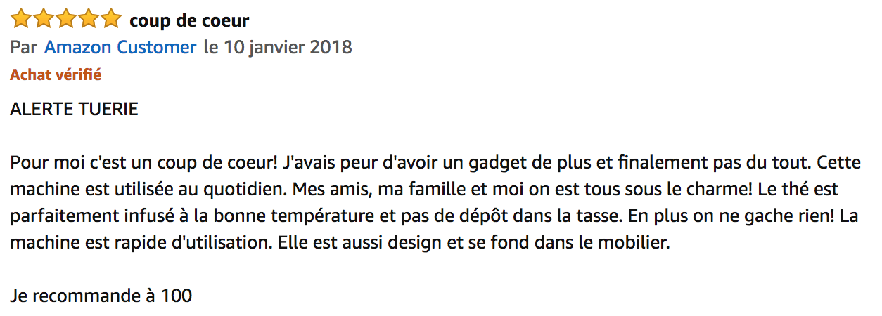 commentaire senya tea time